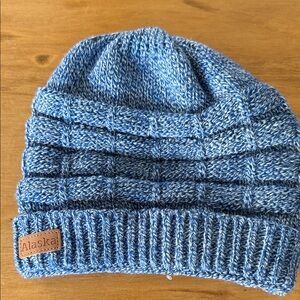 Blue Knit Beanie